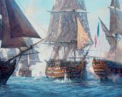 Victory breaks the enemy line, Trafalgar 21st October 1805 - 杰夫·亨特